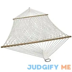 Sunnydaze 2-Person Cotton Spreader Bar Rope Hammock
