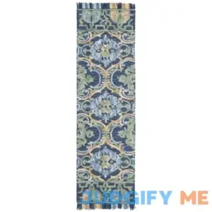 Jahiem Hand-Tufted Wool/Cotton Navy Area Rug Langley Street Rug
