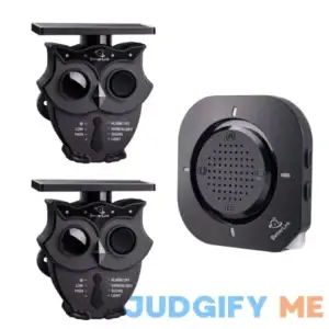 1/2 Mile Long Range Solar Wireless Driveway Alarm System Ip65 Weatherproof Outdoor Motion Detectors&Sensor 120dB Siren Sound Light Security Alert