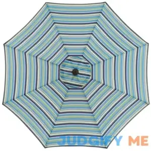 BrylaneHome Outdoor 9FT Tilt-And-Crank Umbrella With 8 Sturdy Steel Ribs Heavy Duty Fade-Resistant Tilting Shade Patio Garden Backyard Dcor Pool Home