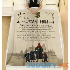 Best Wizard Mom Ever Personalized Blanket