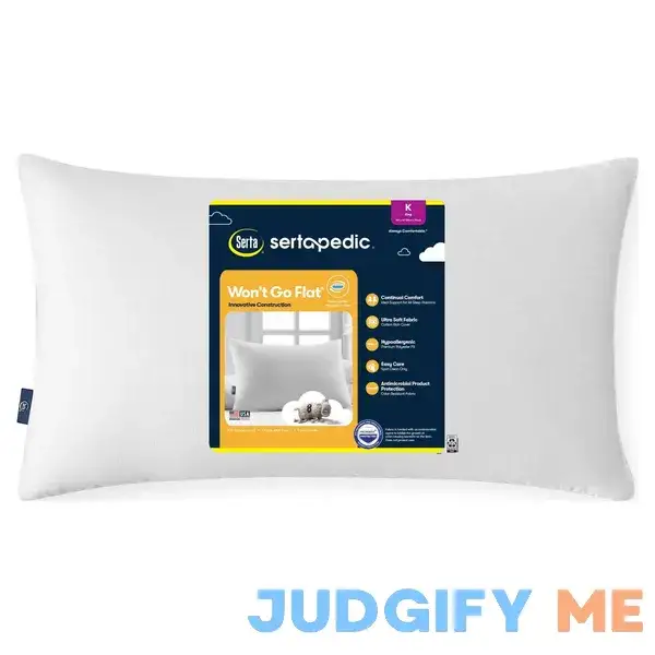 Sertapedic Won't Go Flat Bed Pillow Sertapedic Won't Go Flat Bed Pillow