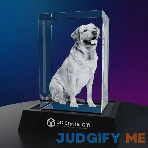 Personalized 3D Crystal Photo Portrait | Laser-Engraved Picture Gift Small Personalized 3D Crystal Photo Portrait | Laser-Engraved Picture Gift Small
