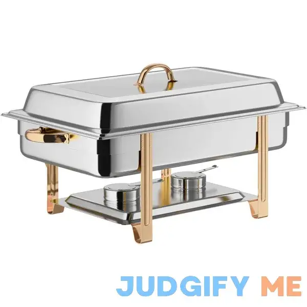 Update International DC-6N 8 Qt. Gold Accented Oblong Chafer Update International DC-6N 8 Qt. Gold Accented Oblong Chafer