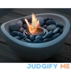 TerraFlame Wave Table Top Fire Bowl Gel Fuel