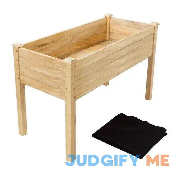 Vingli Heavy Duty Raised Garden Bed with Bed Liner Wood Elevated Planter with Legs for Vegetables Fruits Potato Onion Flower Vingli Heavy Duty Raised Garden Bed with Bed Liner Wood Elevated Planter with Legs for Vegetables Fruits Potato Onion Flower