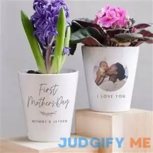 First Mother's Day Love Personalized Photo Mini Flower Pot
