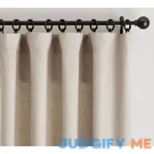 Pottery Barn Custom Belgian Flax Linen Curtain Dark Flax