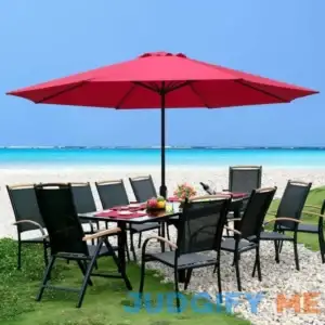 Maypex 11 Feet Round Market Patio Umbrella