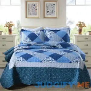 Travan 3-piece Bedspread Quilt Set Oversized Quilted Bedding Coverlet Set With Shams