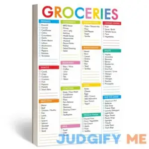 Hebayy 90 Sheets Fastcheck Grocery List Magnet Pad