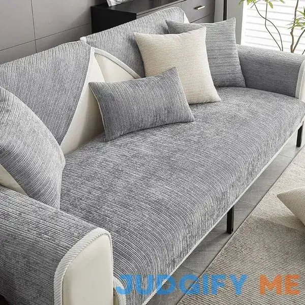 Funnyfuzzy Striped Anti-scratch Couch Cover-Grey / 35.4*82.7 in Funnyfuzzy Striped Anti-scratch Couch Cover-Grey / 35.4*82.7 in