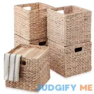 Best Choice Products Hyacinth Storage Baskets