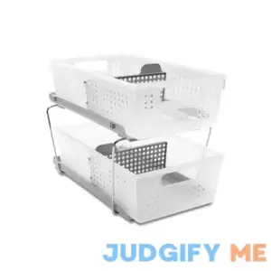 Madesmart 2-Tier Organizer with Dividers Slide-out Baskets