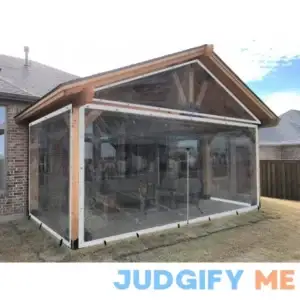 Akon Curtain Track Custom Size Clear Patio Curtains Made to Order