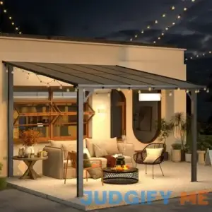 Aluminum Pergola with Canopy AECOJOY