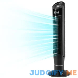 Antarctic Star Tower Fan 360В°Oscillating Quiet Cooling 24H Timer Remote Control Powerful Standing 8 Wind Speed 3 Wind Modes Ionizer Mode Bladeless