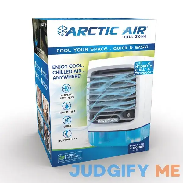 Arctic Air Chill Zone Evaporative Air Cooler Portable Cooler with 4 Fan Speeds Arctic Air Chill Zone Evaporative Air Cooler Portable Cooler with 4 Fan Speeds