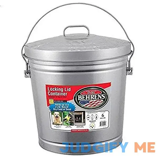 Behrens 6 Steel Locking Lid Can Behrens 6 Steel Locking Lid Can
