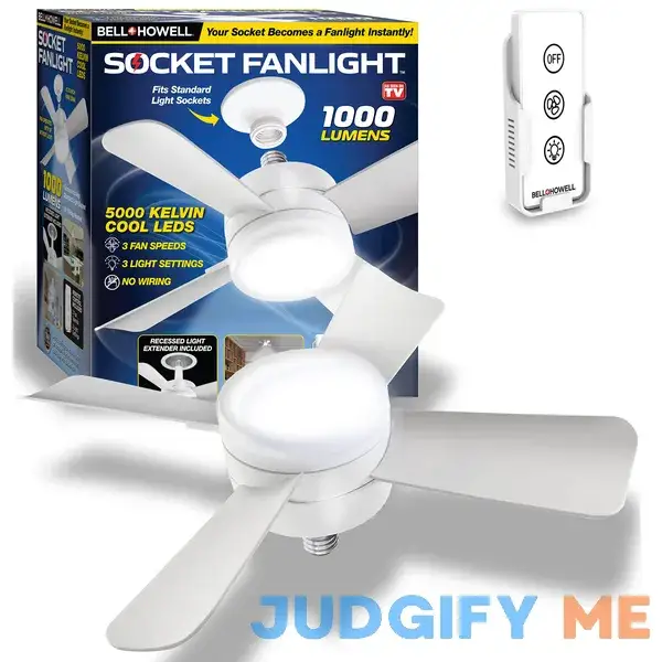 Bell + Howell Socket Fan Light Bell + Howell Socket Fan Light