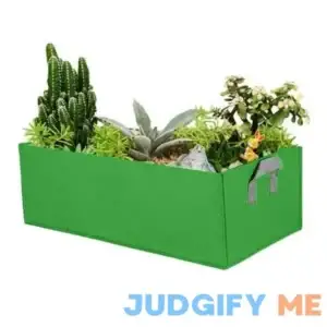 Bescita Fabric Raised Garden Bed Rectangle Breathable Planting Container Growth Bag