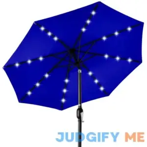 Best Choice Products Solar LED Lighted Patio Umbrella Tilt