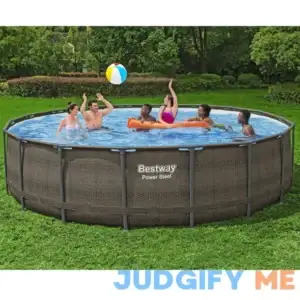 Bestway Power Steel 18 x 48 Round Above Ground Pool Set