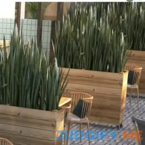 Blairsden 40" x 12" Rolling Wood Planter Box Union Rustic