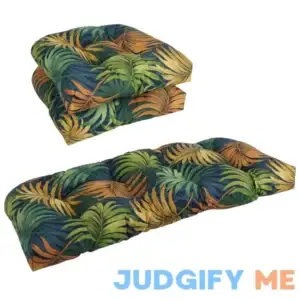 Blazing Needles 3-Piece Settee Cushion Set