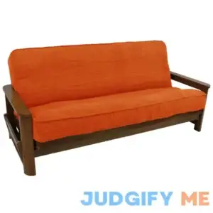 Blazing Needles Solid Microsuede Double Corded 8 Full Futon Cover