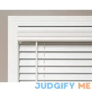 Blinds.com Custom Window Faux Wood Blinds Economy Cordless 2 Inch Faux Wood Blinds