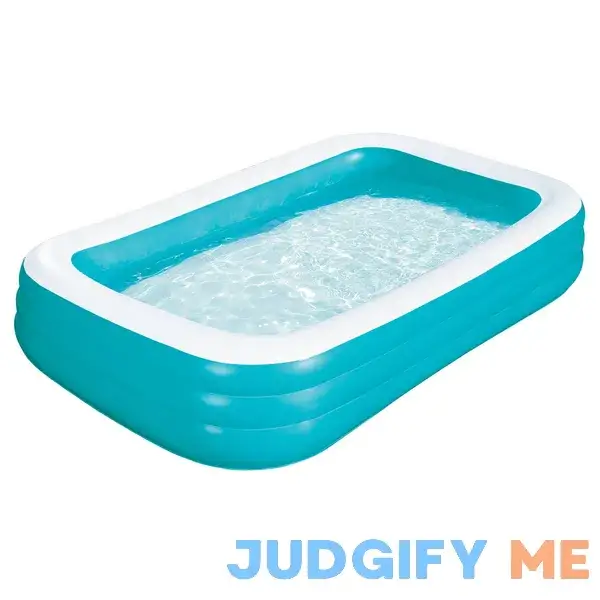 Bluescape Blue 10 ft Family Inflatable Swimming Pool Bluescape Blue 10 ft Family Inflatable Swimming Pool