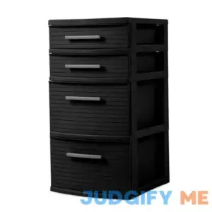 Brightroom 4 Drawer Tower Dark Gray