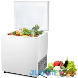 COWSAR 1.8-cu ft Garage Ready Manual Defrost Chest Freezer with Temperature Alarm D5850-WHITE