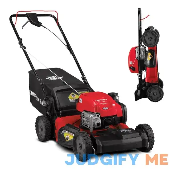 CRAFTSMAN M260 Vertical Storage 21-in Gas Self-propelled Lawn Mower with 163-cc Briggs and Stratton Engine | CMXGMAM201201 CRAFTSMAN M260 Vertical Storage 21-in Gas Self-propelled Lawn Mower with 163-cc Briggs and Stratton Engine | CMXGMAM201201