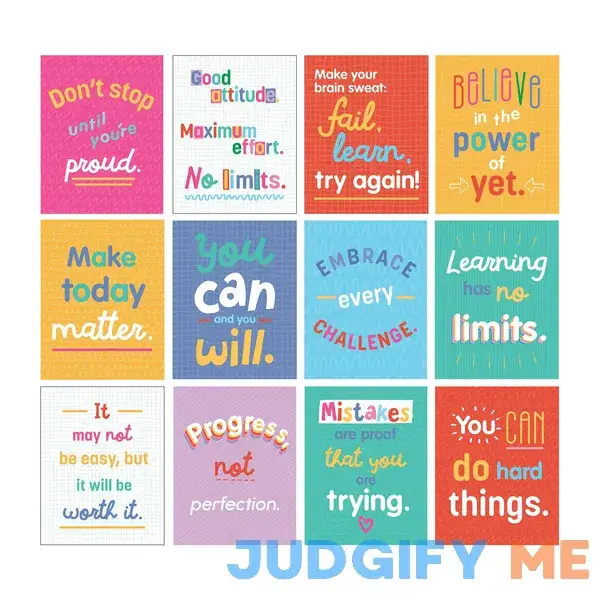 Carson-Dellosa Education Mini Posters Growth Mindset Quotes Carson-Dellosa Education Mini Posters Growth Mindset Quotes