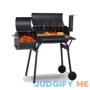 Charcoal Grills Outdoor Barbecue Grill Offset Smoker Portable BBQ Grill with Wheels for Backyard Camping Picnics