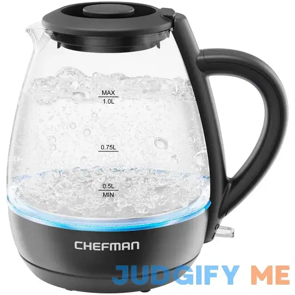 Chefman 1L Cordless Glass Electric Kettle Chefman 1L Cordless Glass Electric Kettle
