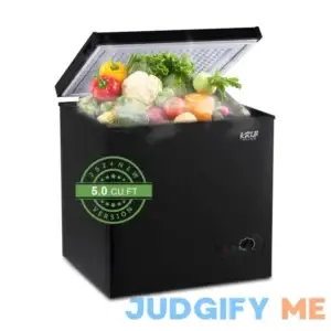 Chest Freezer Krib Bling Adjustable Thermostat Compact Freezers with Removable Storage Basket for House Kitchen Garage Basement