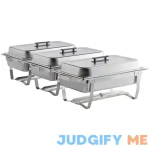 Choice 8 Qt. Chafing Dish (Full Size) - 3/Pack