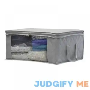 Clearance Large Storage Bags Clothes Storage Bins Foldable Closet Organizers Storage Containers with Durable Handles Thick Fabric for Blanket