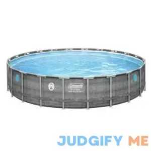 Coleman 22'x52 inch Power Steel Frame Swim Vista II Round Swimming Pool Set
