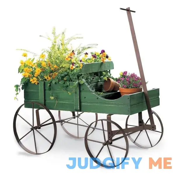 Collections Etc Amish Wagon Decorative Indoor/Outdoor Garden Backyard Planter Collections Etc Amish Wagon Decorative Indoor/Outdoor Garden Backyard Planter
