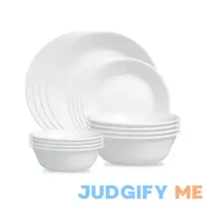 Corelle Livingware Winter Frost White Dinnerware Set