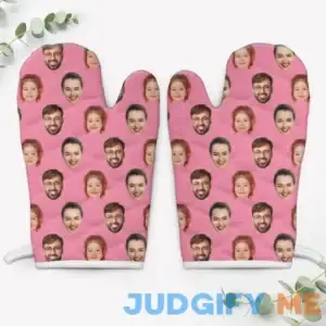 Custom Face Oven Mitts