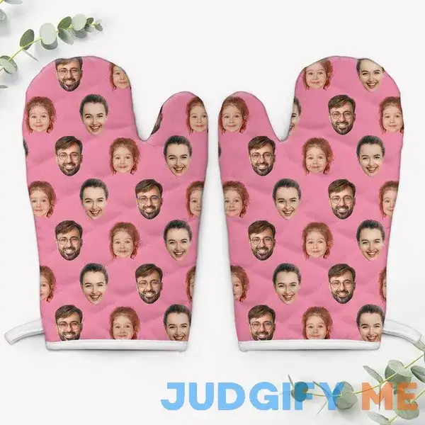 Custom Face Oven Mitts Custom Face Oven Mitts