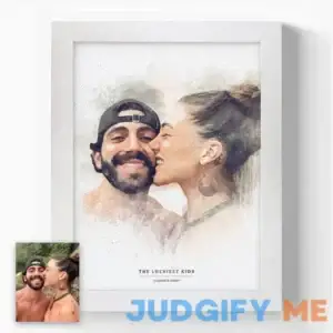 Custom Watercolor Portrait From Photo | portrait couple drawing Turn photo into painting custom painted portrait anniversary Photo transformation