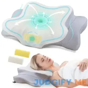 DONAMA Neck Pillow Support Pain Relief Cervical Memory Foam Pillow Ergonomic Orthopedic Pillow for Side Back