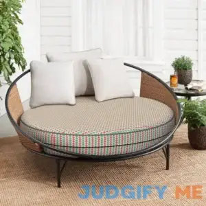 Decorative Indoor Outdoor Waterproof Round Cushion Cover Patio UV Resistant Seat Cushion Cover George Oliver