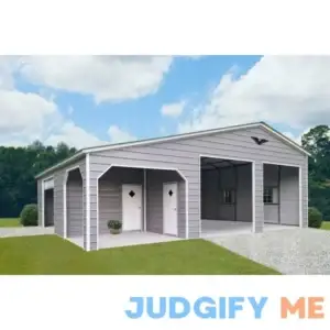 Delivered and Installed Joist 36x30 Delux Metal Building from big buildings direct the metal building specialist